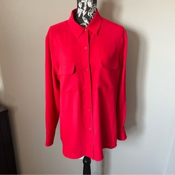 Equipment Red Blouse - Picture 4 of 7